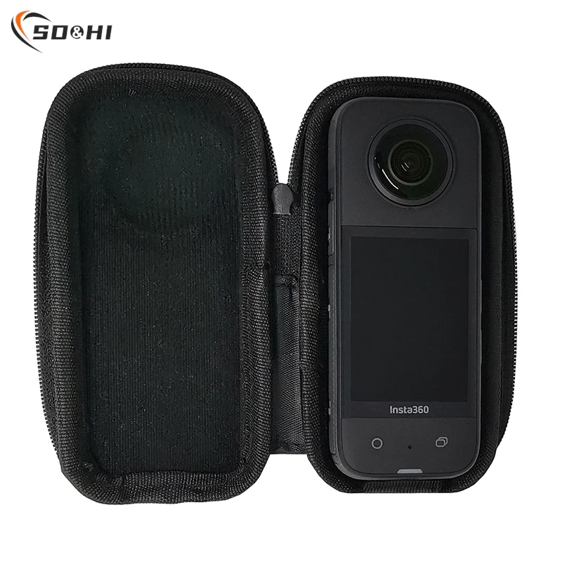 Mini Estojo de Armazenamento, Bolsa Portátil para Insta360 ONE X3, Bolsa de Proteção, Bolsa para Câmera Panorâmica Insta 360