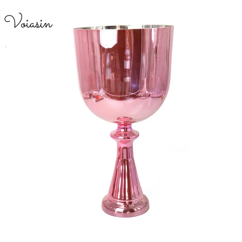

Princess Light Pink Singing Grail Top High-end Series Chakra Clear Cosmic Quartz Crystal Sound Healing Musical Instrument Set