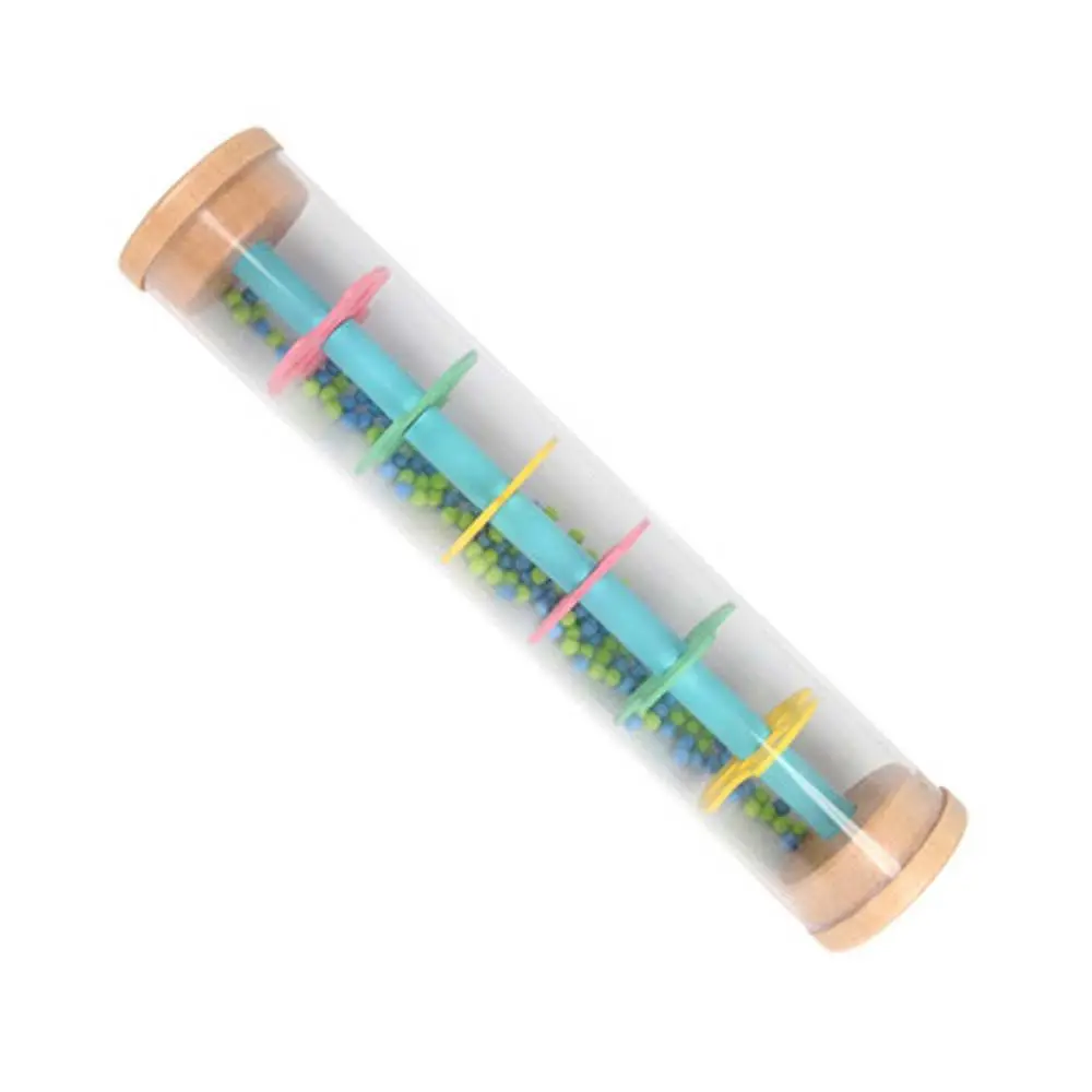 Educatief rammelaars Instrument Speelgoed Regenboog Zandloper Hand Schudden Speelgoed Rainstick Rain Rainmaker Kids Rain Stick Muzikaal speelgoed