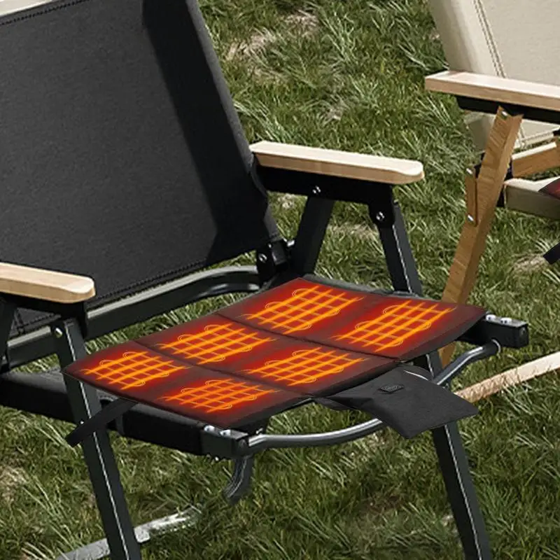 Extra Wide Heated Stadium Seats Portable Heating Stadium Pad Non-Slip Heat Setting Seats Warmer For Home Train Airplane