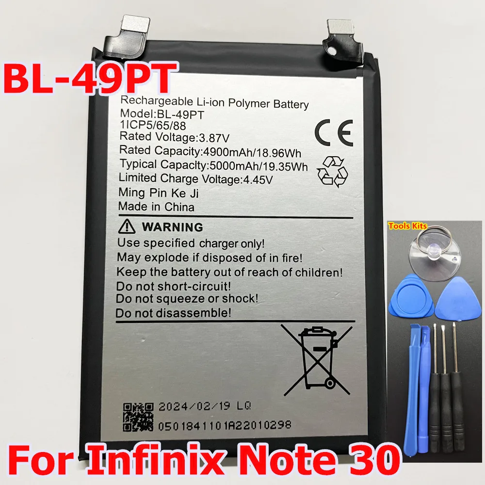 

Original Battery BL-49PT 5000mAh For Infinix Note 30 Mobile Phone Batteries