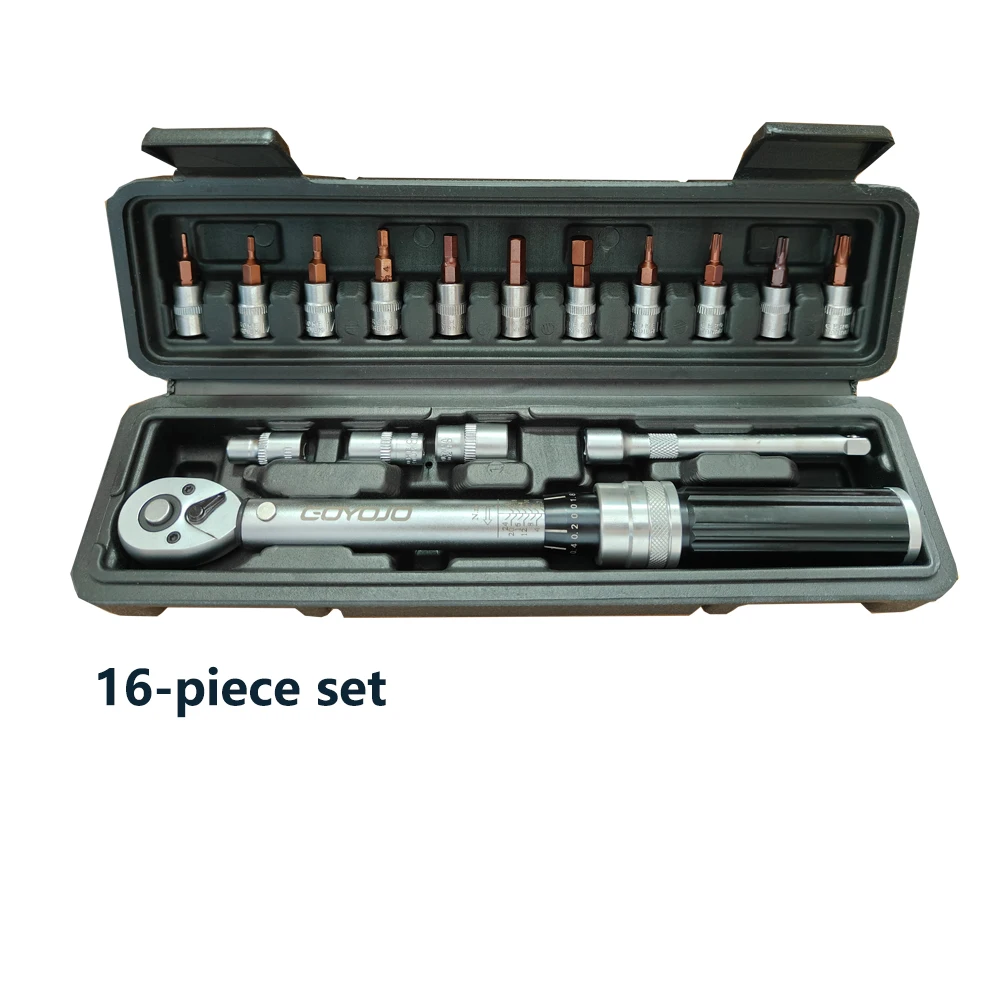 Torque Wrench Inch 2 to 24 Nm New In Bicycle Maintenance Torque Wrench Kit Tool for Road Mountain Bikes Adjustable Multitool