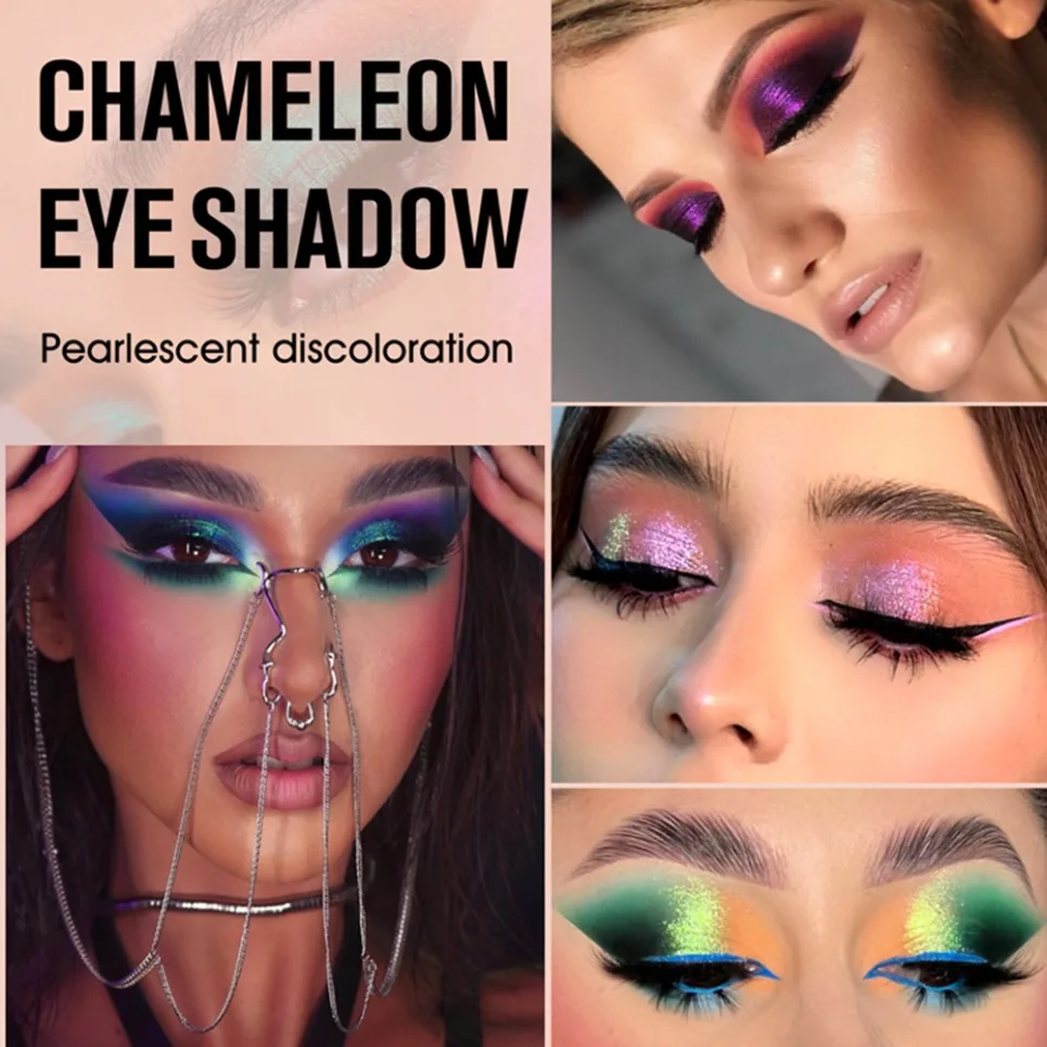 26mmオプティカルカメレオンアイシャドウ、プライベートラベル、カラーシフト、スパークルアイシャドウ、ヴィーガンメイク、カスタムロゴ、卸売