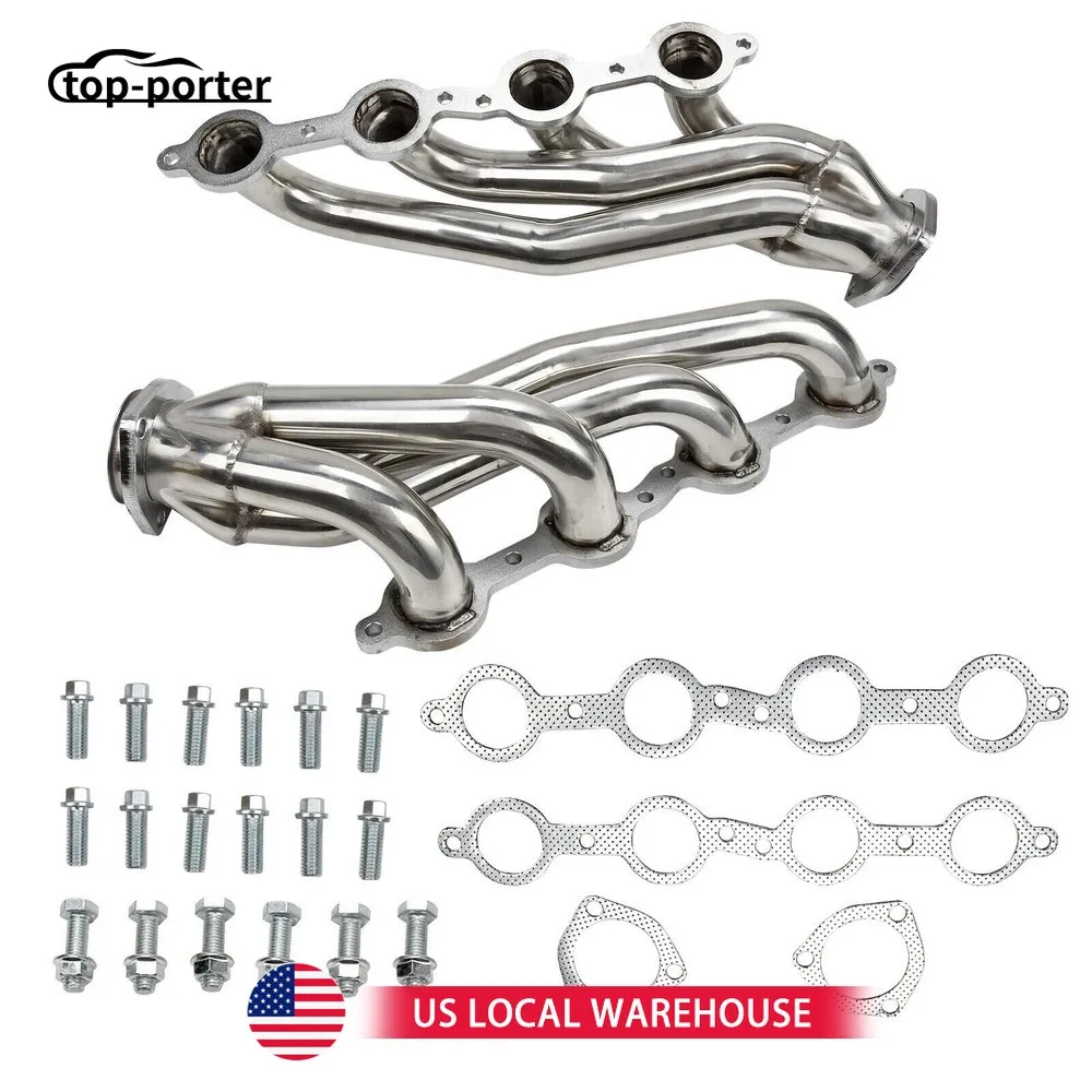 

Shorty Headers Stainless Steel For Chevy LS1 LS2 LS3 LS6 LS7 Chevelle Camaro For Chevrolet LS Engines EH-28125-S