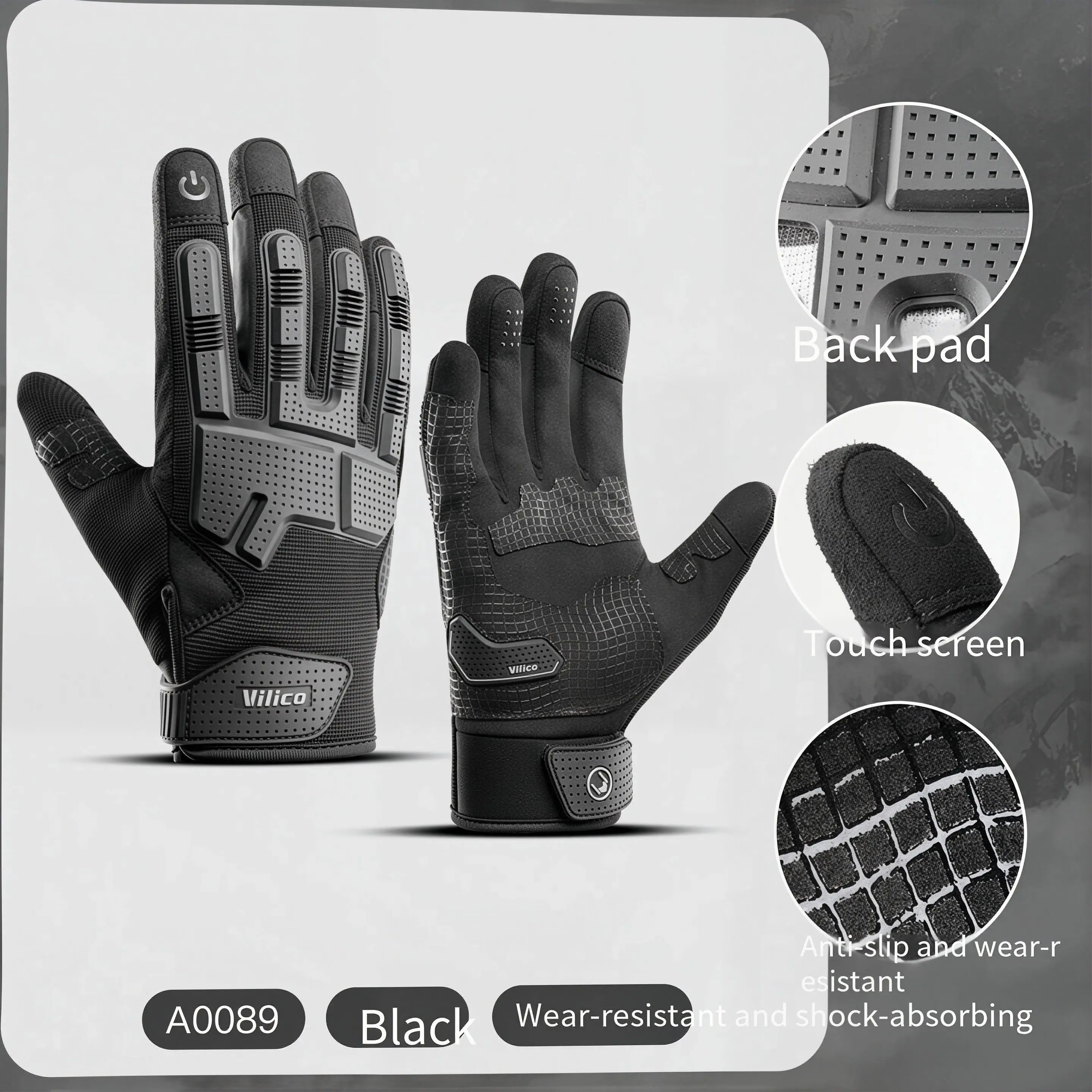 Motorcycle Gloves Touch Screen Men Women MTB Bike Gloves Running Fitness Gym Riding Motorcycle Bicycle Gloves Camouflage Color