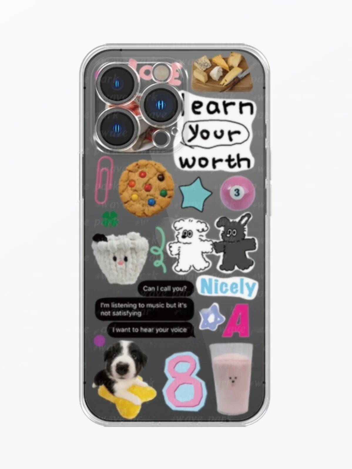 

Чехол для телефона Wavepark Cute Dog Hand-Dn с иллюстрацией Pastiche для 5Promax, прозрачный мягкий чехол из ТПУ ell