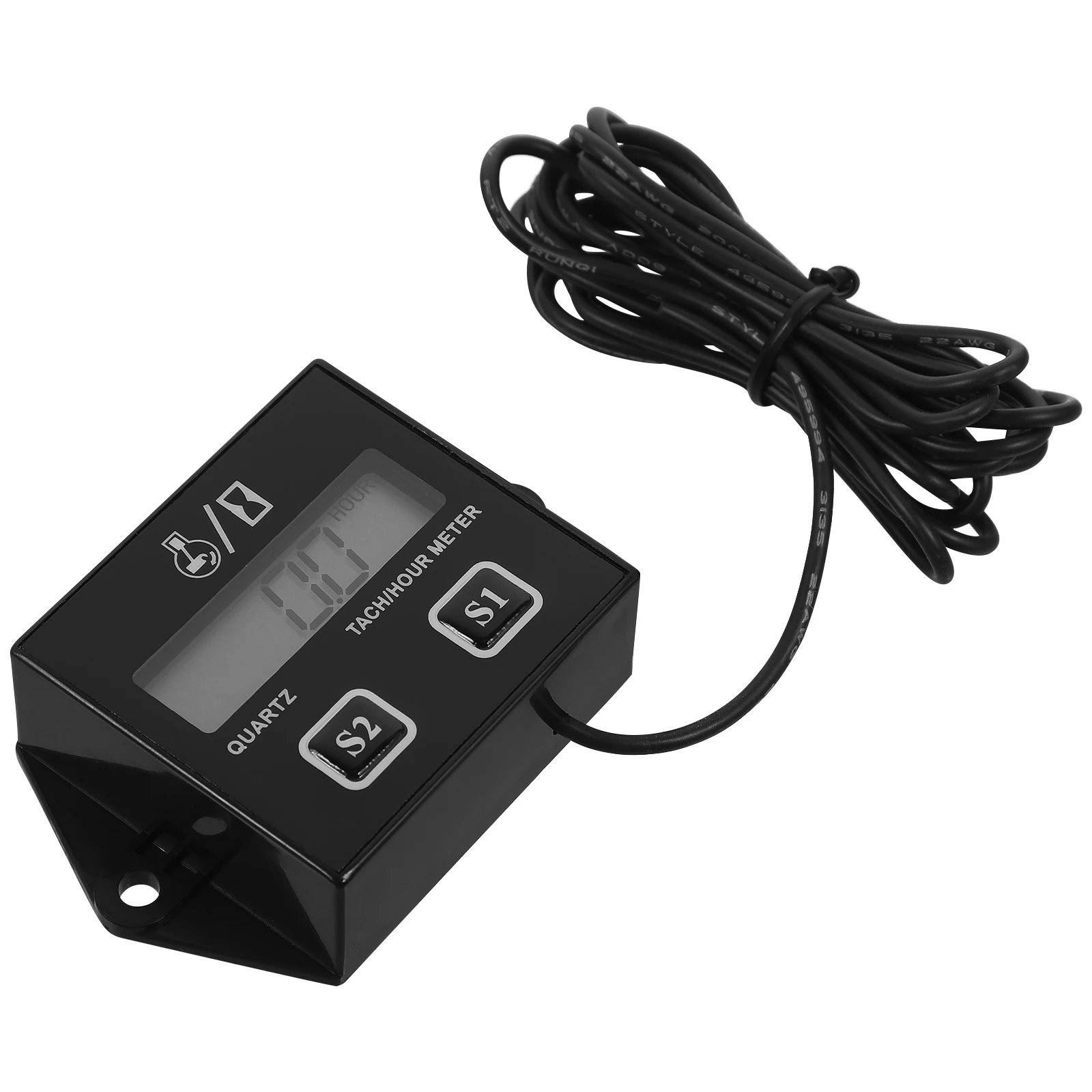 

Tachometer Timer Motorcycle Pulse Speedometer Digital Display Engine Analyzer ATV Lawn Mower Chainsaw Gauge Meter Black