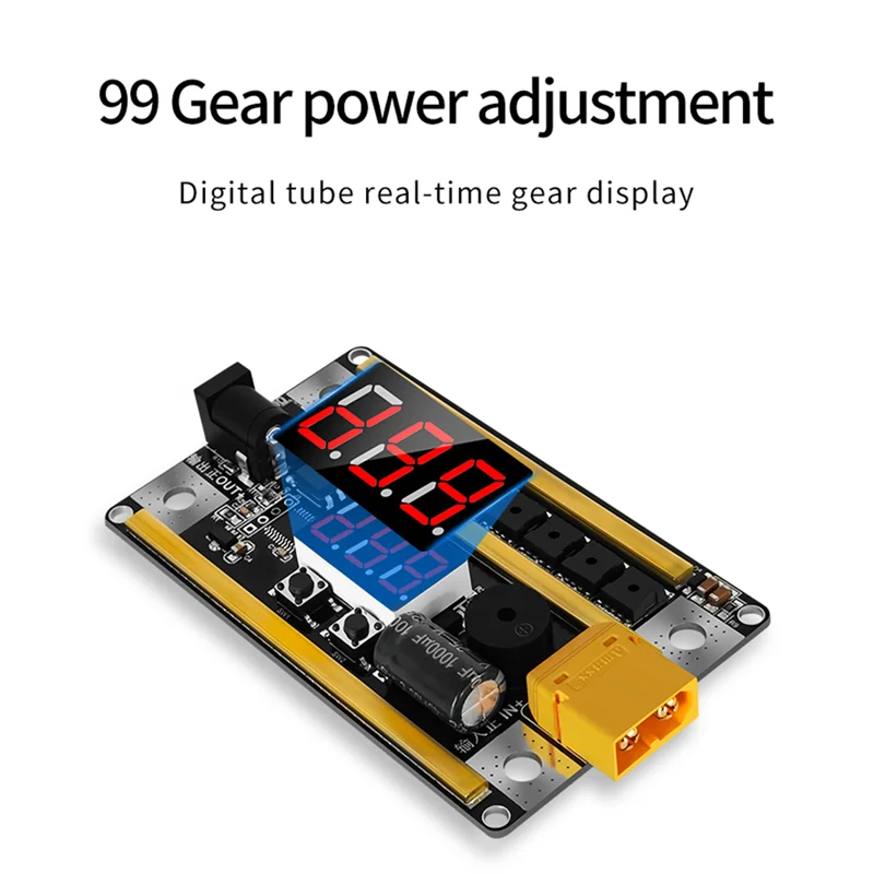 

99 Gears 8V-24V Spot Welder Kit Digital Power Adjustable Spot Welding Pen Control Board Nickel Sheet for 18650 Battery