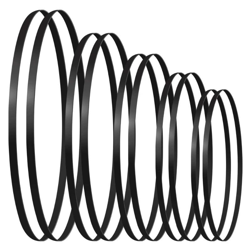 

Set of 10 Rubber Turntable Belts Recorder Maintenance Set Rubber Belt for Player