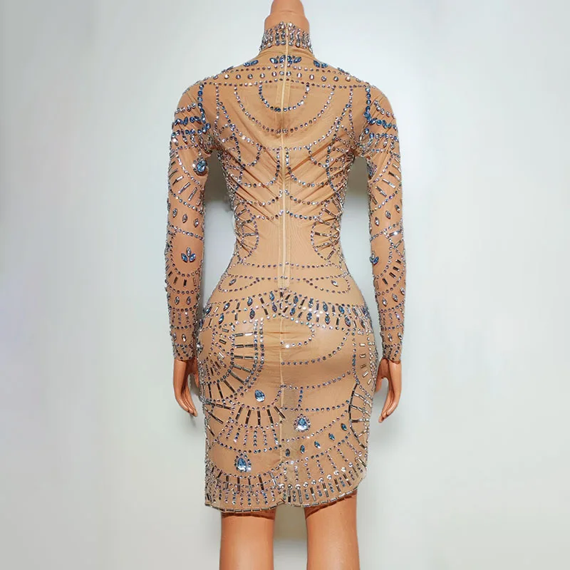 วันเกิดพรหมไนท์คลับบาร์นักร้องรุ่น Catwalk จัดเลี้ยงชุด Vestidos Para Fiesta De Lujo สวมใส่ชุดสําหรับสตรี