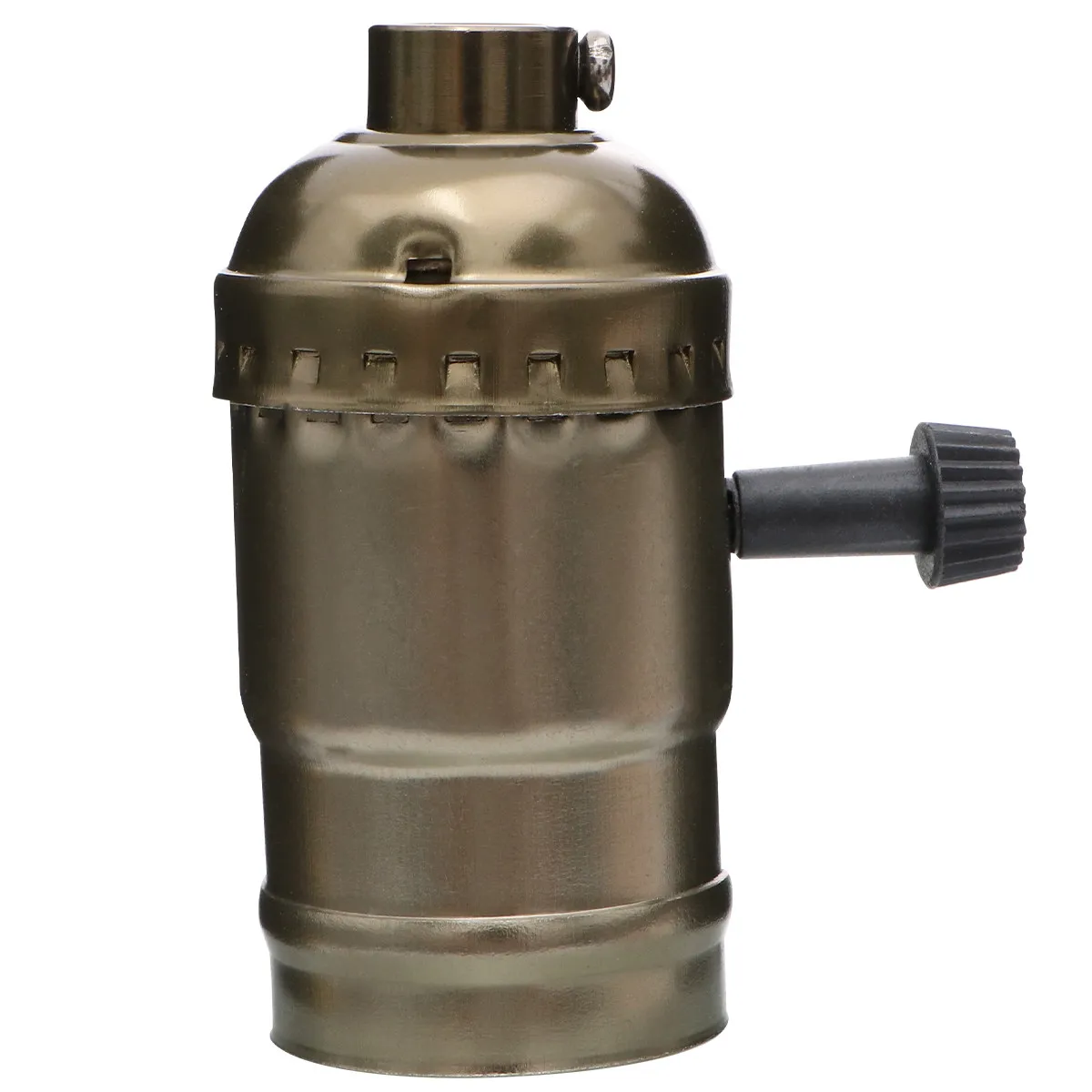 

2Pcs E26 Lamp Base Retro Light Holder Sturdy Lamp Holder Replacement for Home Living Room Vintage Bronze Accessories