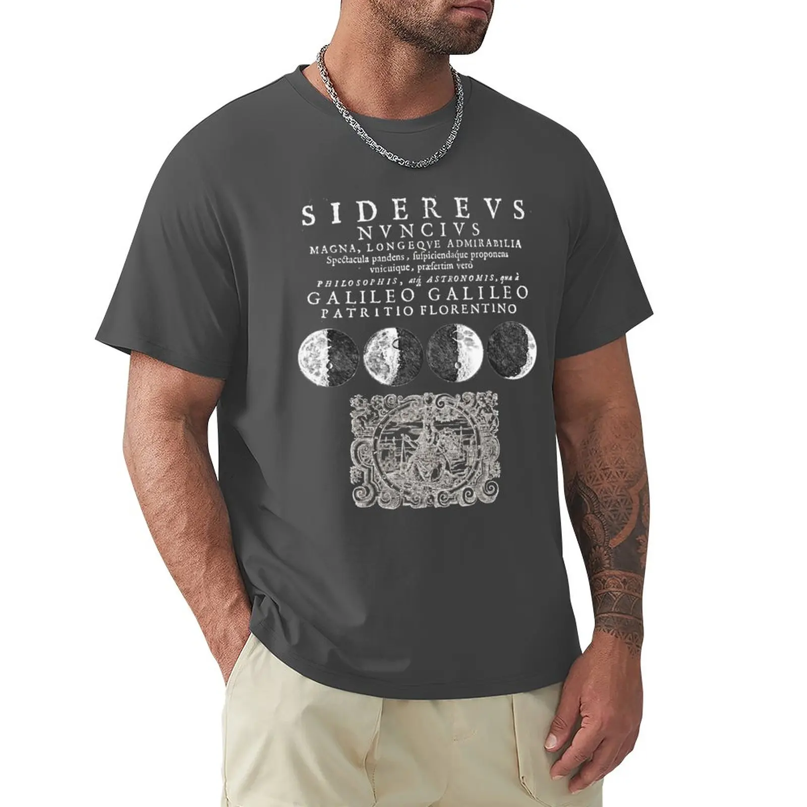 

Galileo Galilei Sidereus Nuncius inverted T-Shirt boys animal print summer top blanks fitted t shirts for men