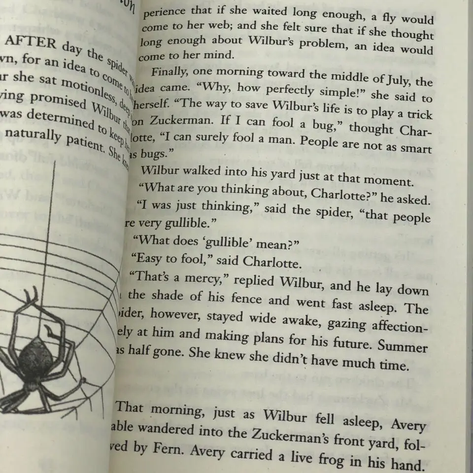 Charlottes Web libro de ficción en inglés para niños, libros de cuentos para niños