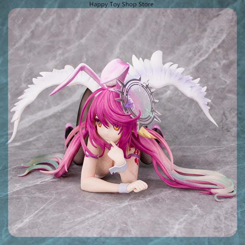 16.5cm sem jogo sem vida jibril perto número coelho menina anime figura modelo estátua meninos coleção decoração de mesa ornamento brinquedos