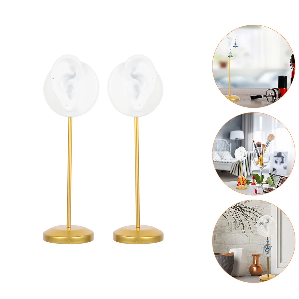 

2 шт., подставка для сережек, органайзер для ушей, стойка в форме ушей, держатель для ювелирных изделий, стеллаж для хранения ювелирных изделий для магазина, продажа