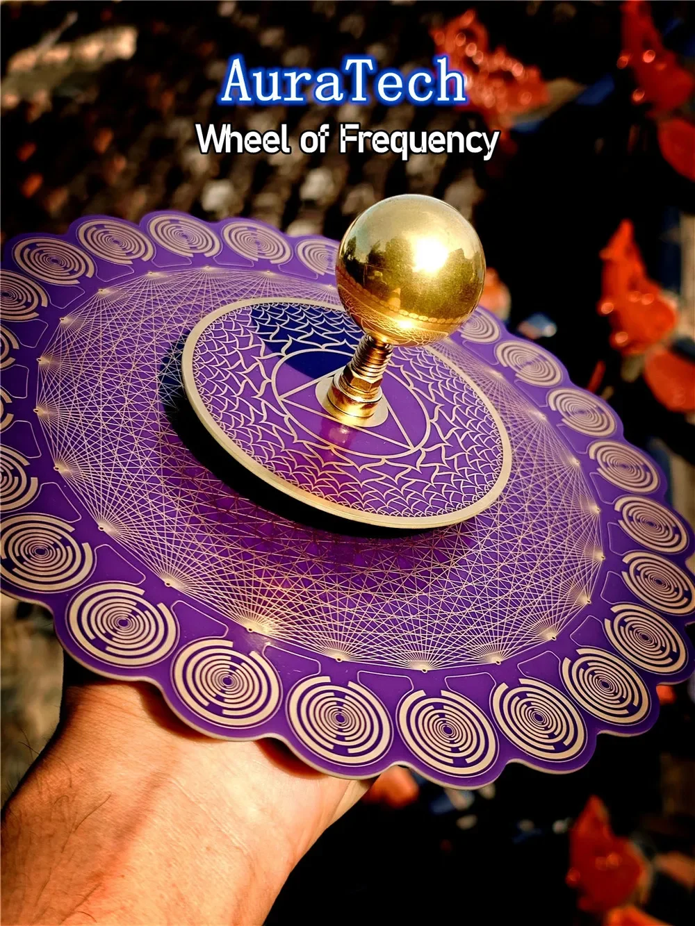 Polarizing Disk Sacred Geometry Enhanced Purification Crystal Degaussing Meditation Spiritual Charging Healing