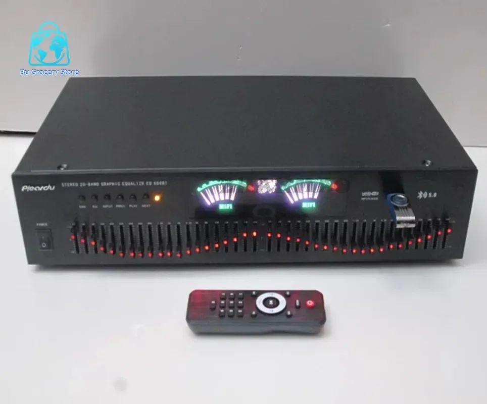 40 Segment 5.0 Lossless Bluetooth Card Stereo High, Medium, and Low Frequencies Hifi Fever Home EQ Equalizer Tuner