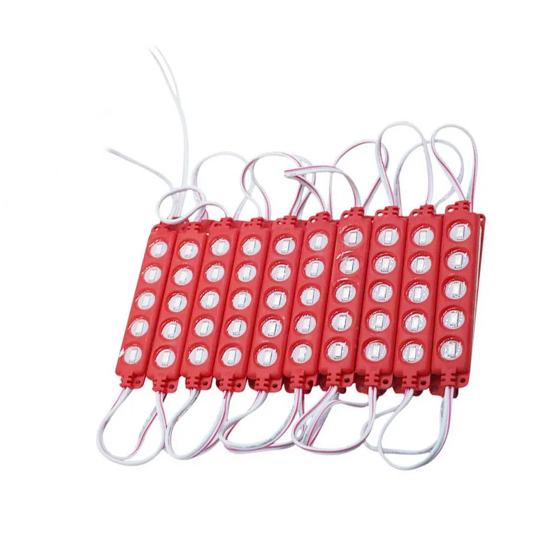 

5 LED Module Light DC12V SMD 5730 Injection Waterproof AD Decorative Strip Tape Light White Red Green Blue Yellow Pink