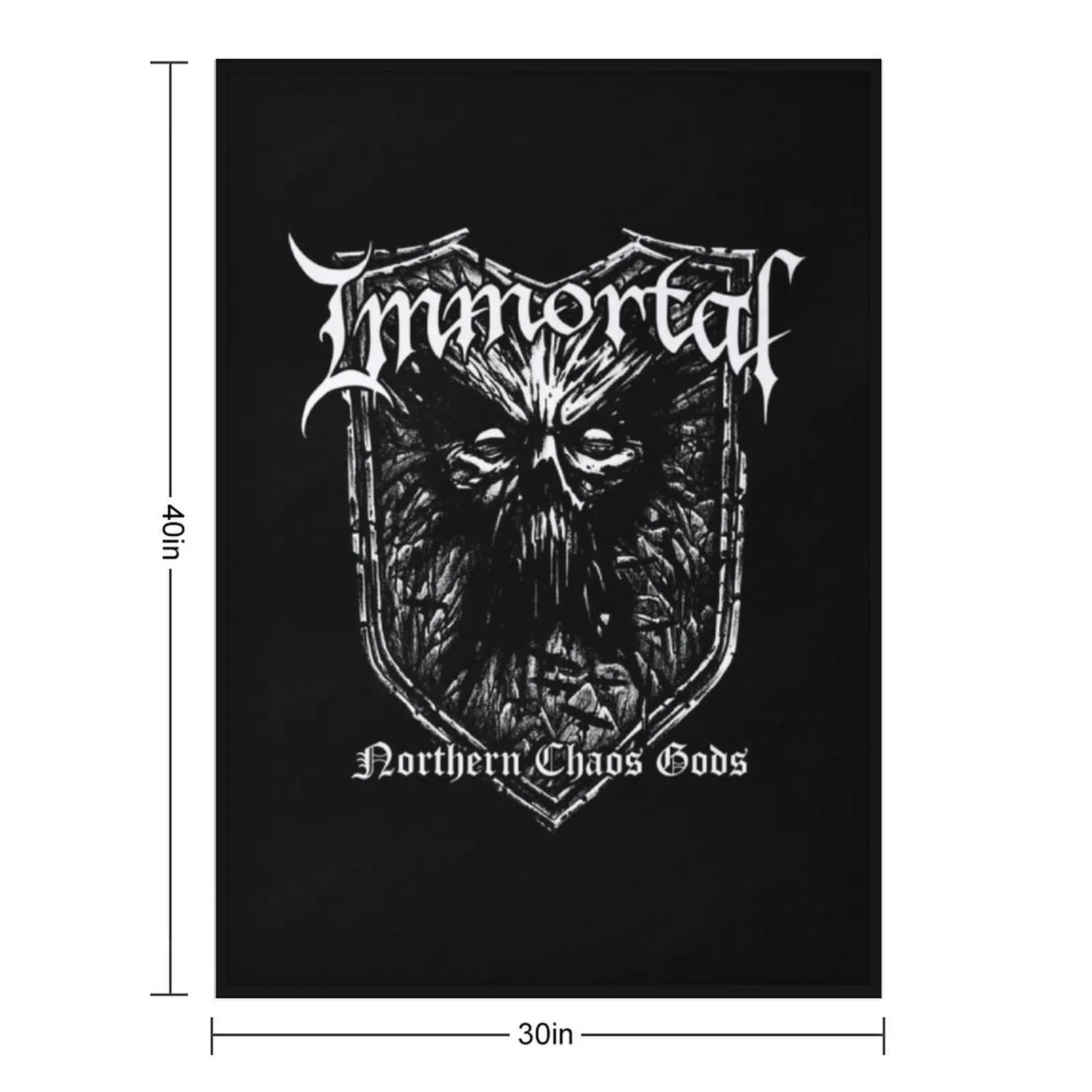 Immortal - Northern Chaos Gods Throw Blanket Plaid anime Sofa bed plaid Softest Summer Beddings Blankets