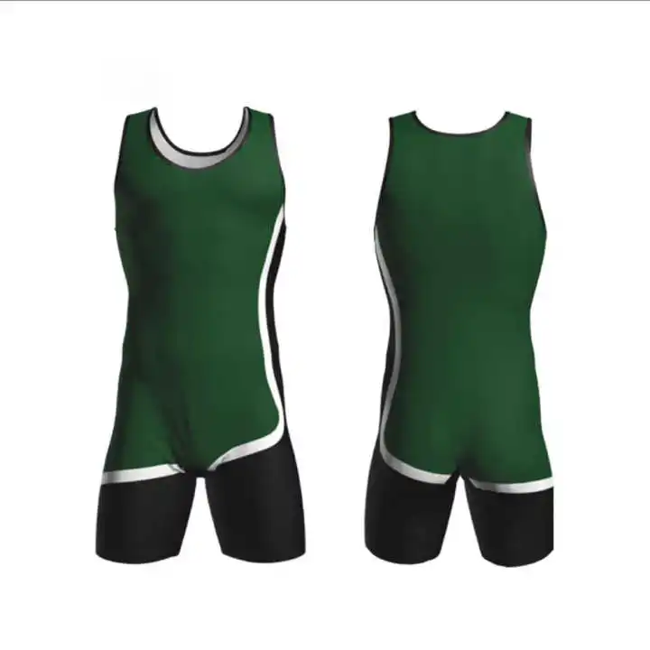 Men Sleeveless Stretchy Gymnastics Singlet Ballet Wrestling Leotard Sports Unitards Solid Bodysuit Jumpsuit Biketard Dancewear