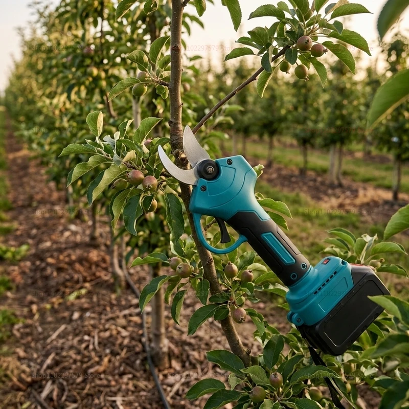 Cordless Electric Pruning Shears Rechargeable Garden Tool Tree Branch Cutter Power Pruner Scissors for Trimming Trees Bushes Gar - view 5