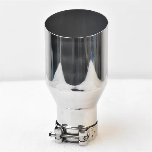 Imagen 2 del producto Punta de escape RE, boquilla de escape de automóvil de un solo tubo en ángulo de acero inoxidable 304, 2,5 pulgadas, 4,5 pulgadas, modificación de automóvil
