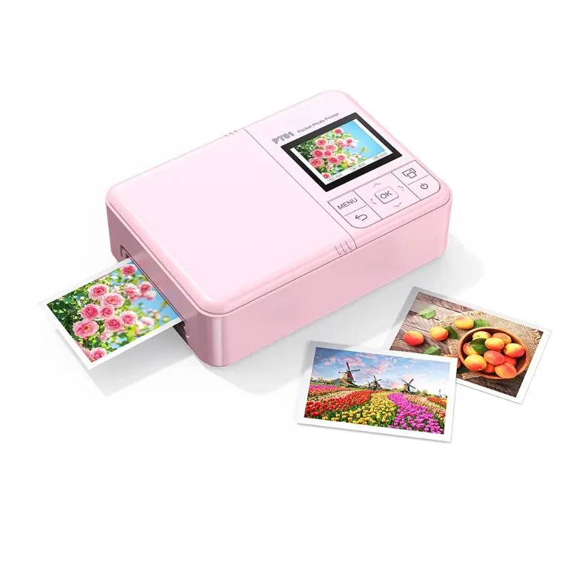 Mobile Color Photo Printer Easy Paper Loading Portable  Wireless Photo Printer