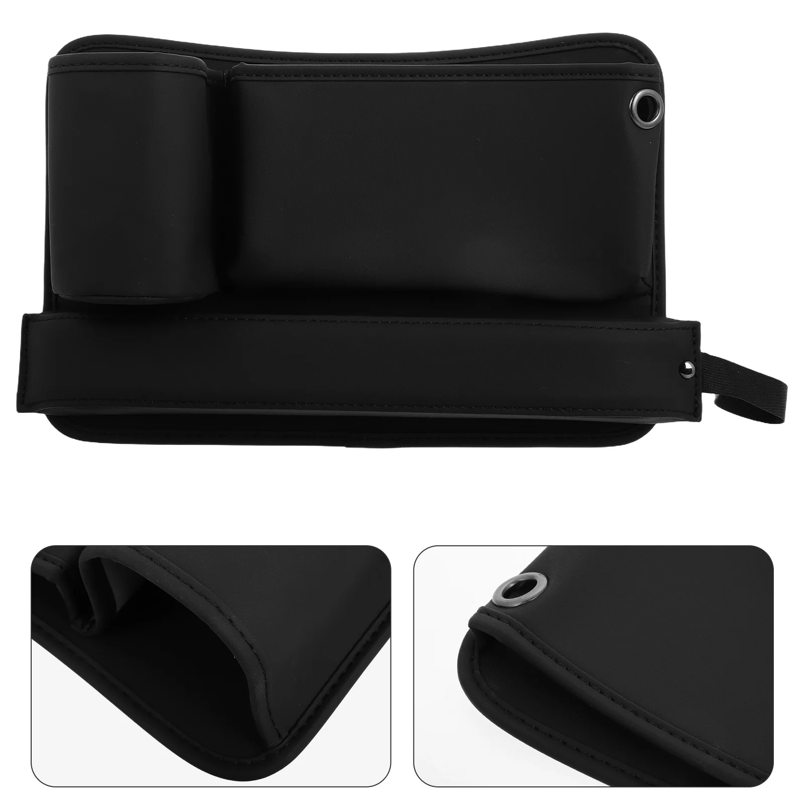 

Car Seat Gap Filler Organizer Multifunctional Auto Console Side Storage Box with Cup Holders Front Seat Organizer