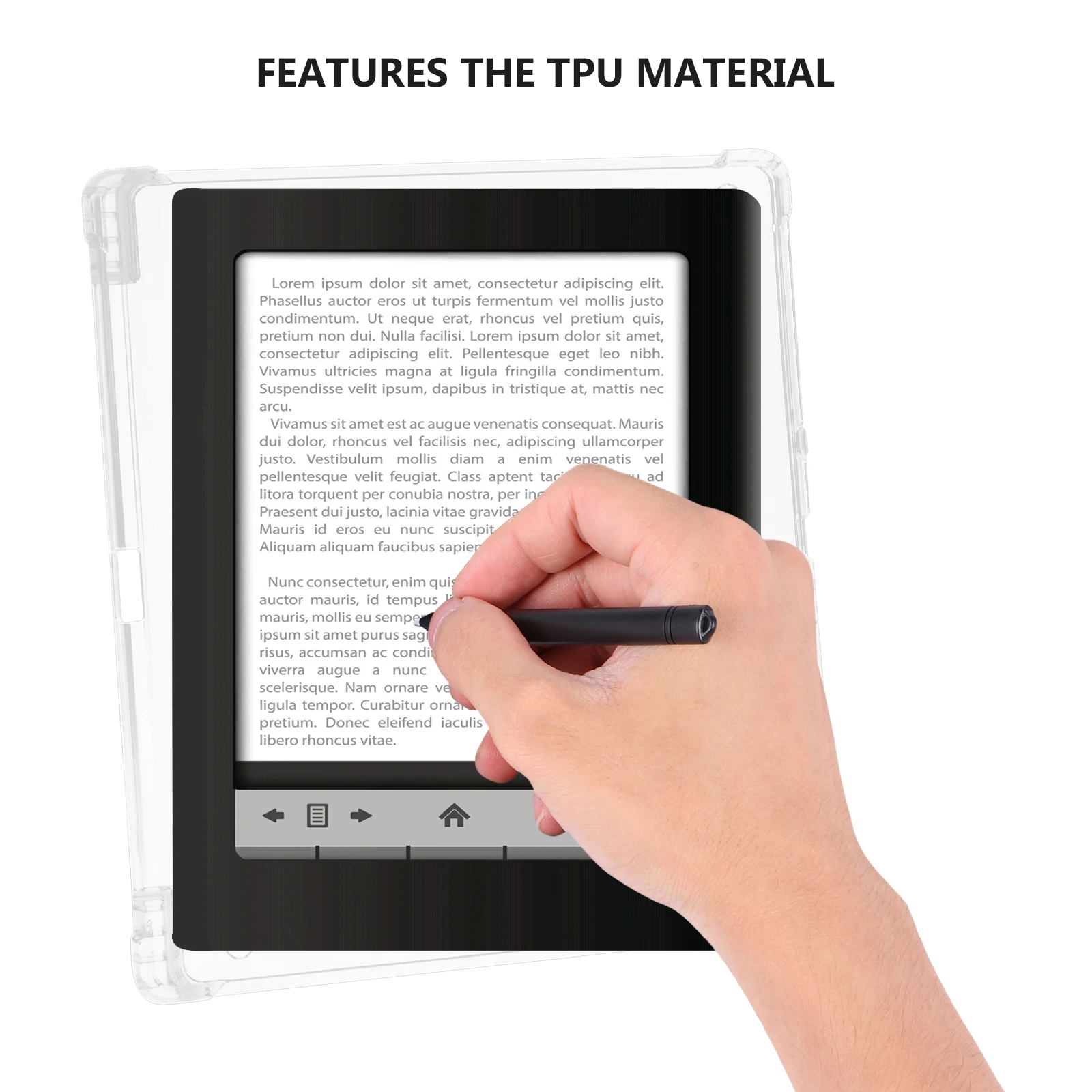 

Ultra-Thin E-Reader Protective Pen Slot Compatible With Scribe 10.2 Ebook Reader Shell Scratch Resistant Shockproof Case For