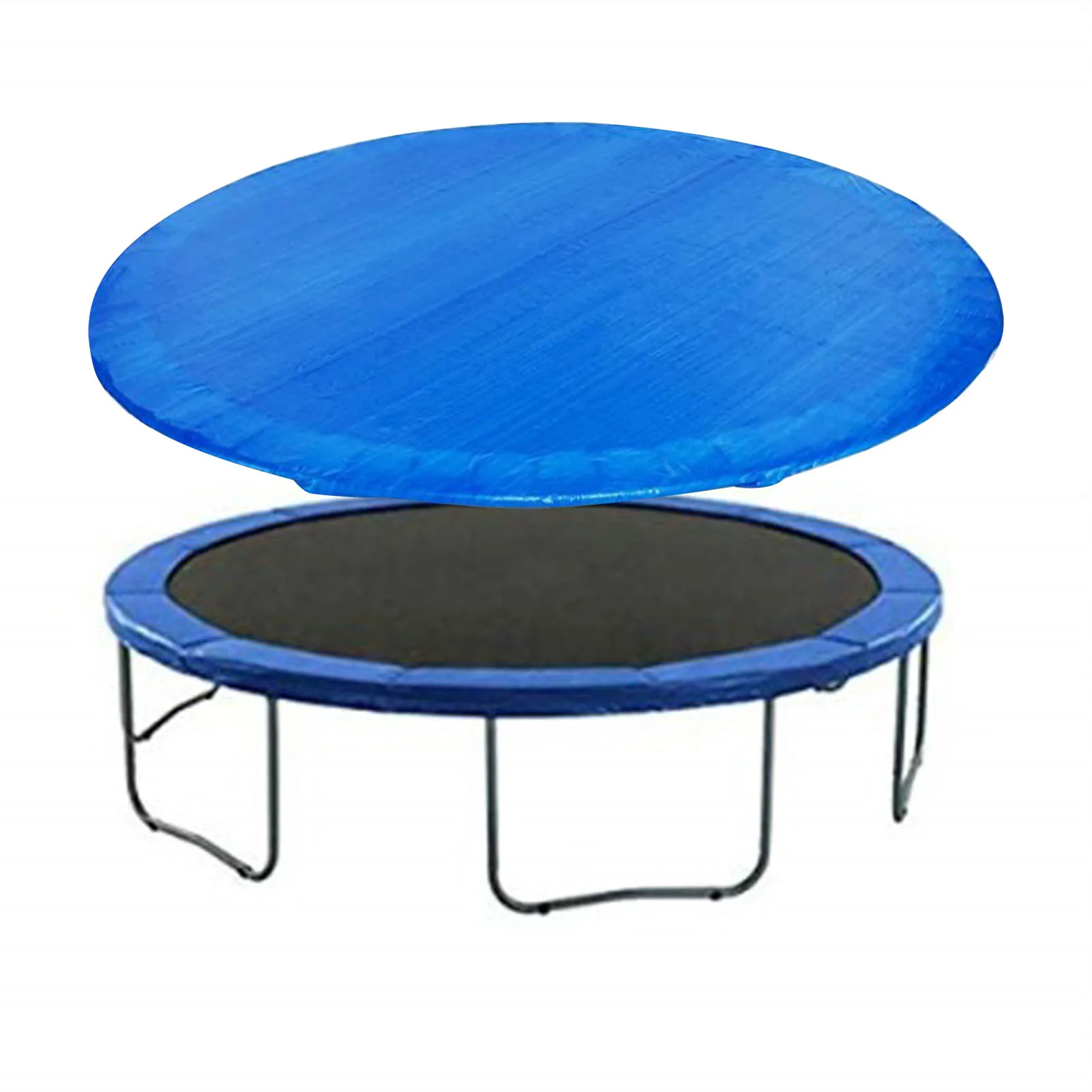 

1 PC Trampoline Cover Waterproof Wear-Resistant UV Resistant Protective Cover Waterproof Mat For Round Trampoline Garden Outdoor