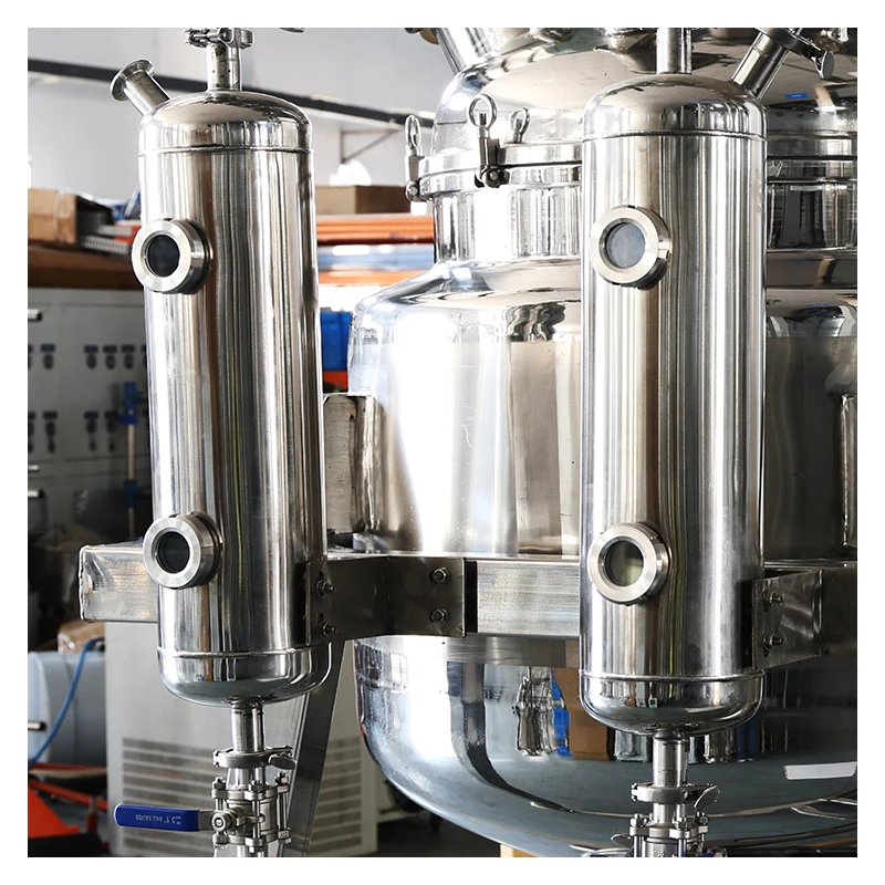 مكثف تصميم مغلف لتطبيقات المحرك، مفاعل أوتوماتيكي من الفولاذ المقاوم للصدأ سعة 50 لتر مع ميكانيكي يتم التحكم فيه PLC