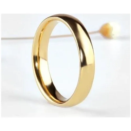 Jewelry Shop 4 mm Thin Convex Men 'S women 'S Unisex Steel Wedding Ring 3 Color CL18