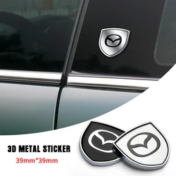 3D Metall Aufkleber Auto Körper Stamm Dekoration Aufkleber Schild Form Auto Zubehör Für Mazda Axela CX-5 CX-3 CX-4 Demio MX3 CX9 323