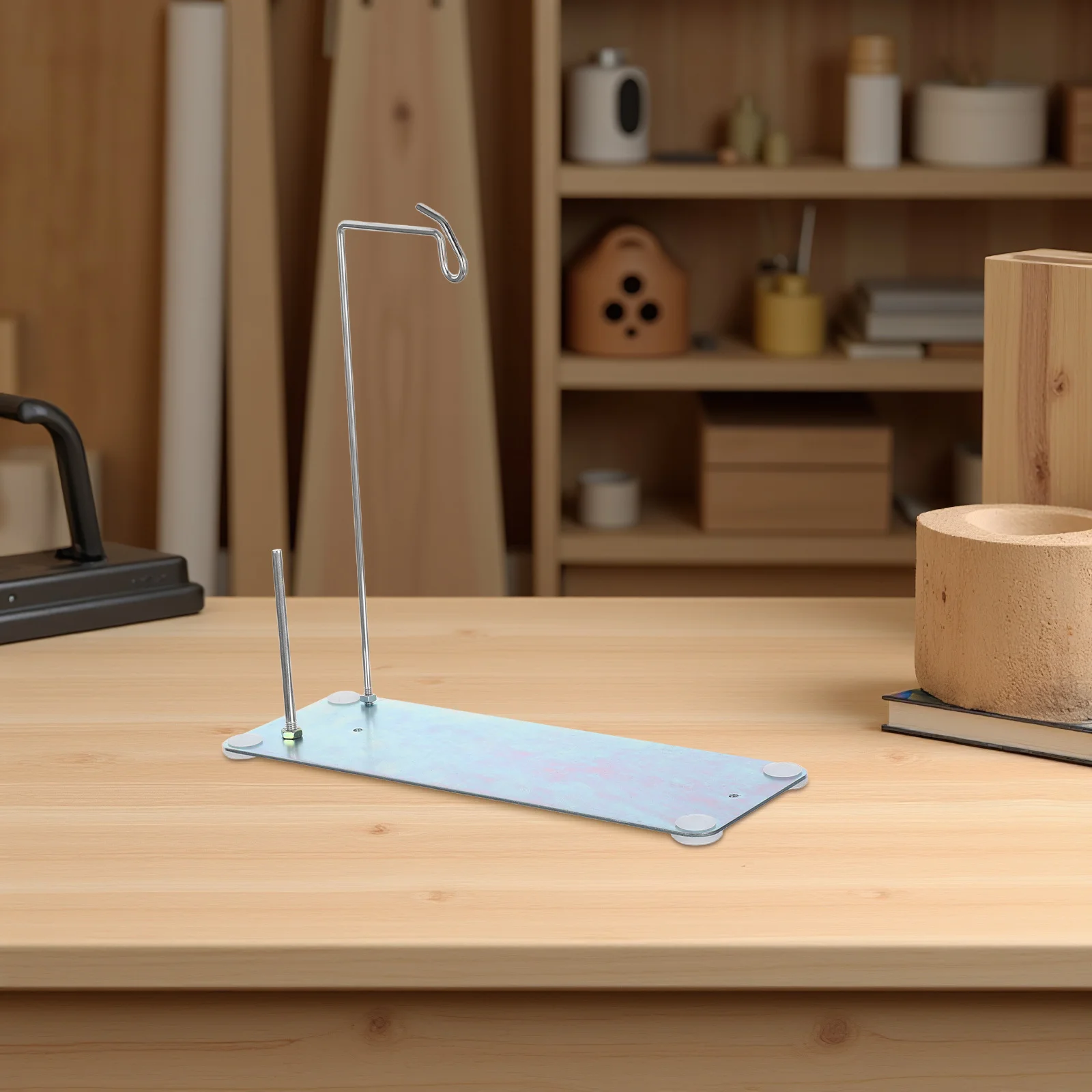 

1Set Automatic Bobbin Winder Base Metal Thread Stand Spool Holder for Sewing Embroidery Machine Bobbin Winding Organizer