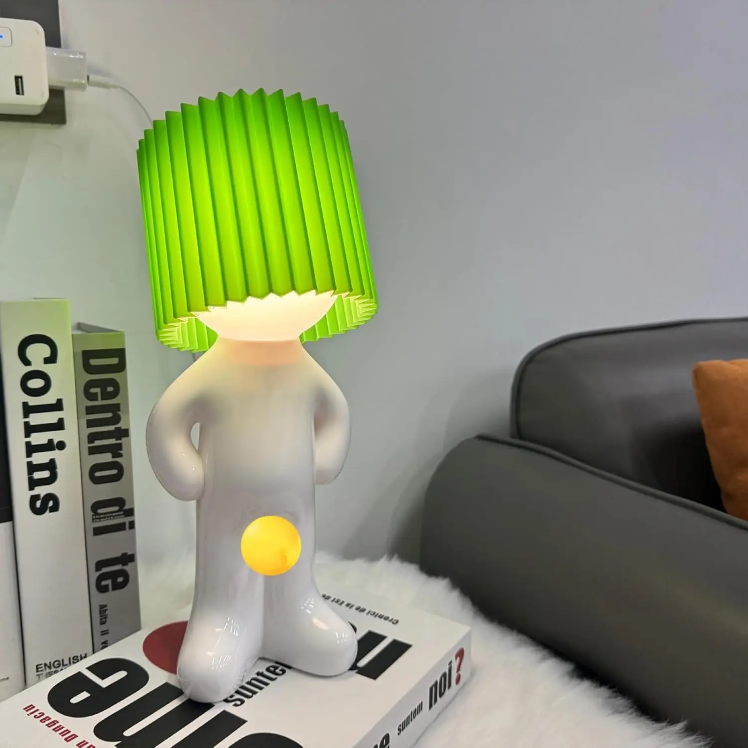 

Shy Man Table Lamp, Dimmable Acrylic Table Lamp Creative Bedside Light, Warm Glow for Cozy Home Decor, Perfect Gift Idea