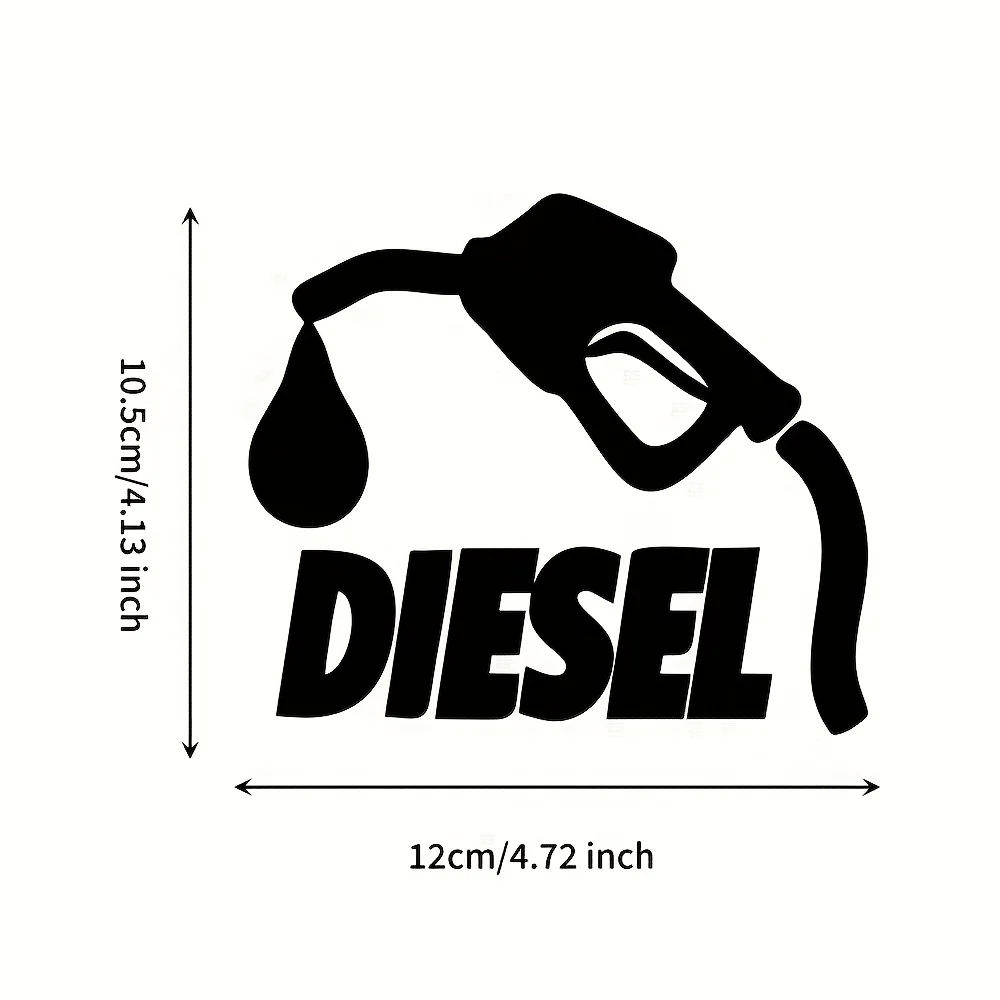 1Pc Diesel Fuel Pump Vinyl Sticker, Perfect for Cars, Laptops, Journals & Auto Enthusiast Decor