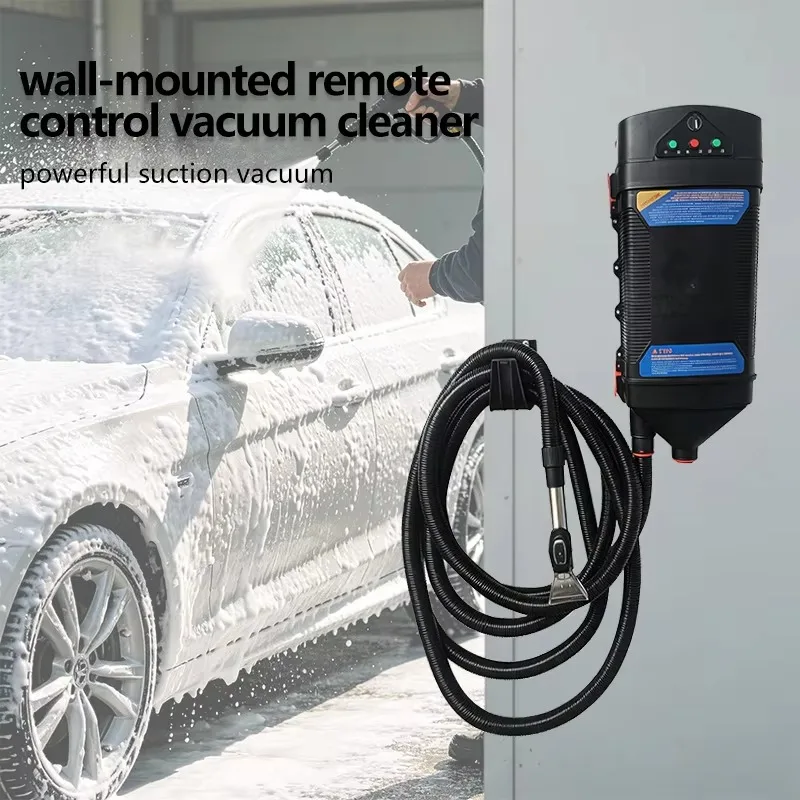 Handle Control Stick Remote Control Wet Dry Car Vacuum Cleaner Interior Carpet Cleaning Machine for Auto Detailing