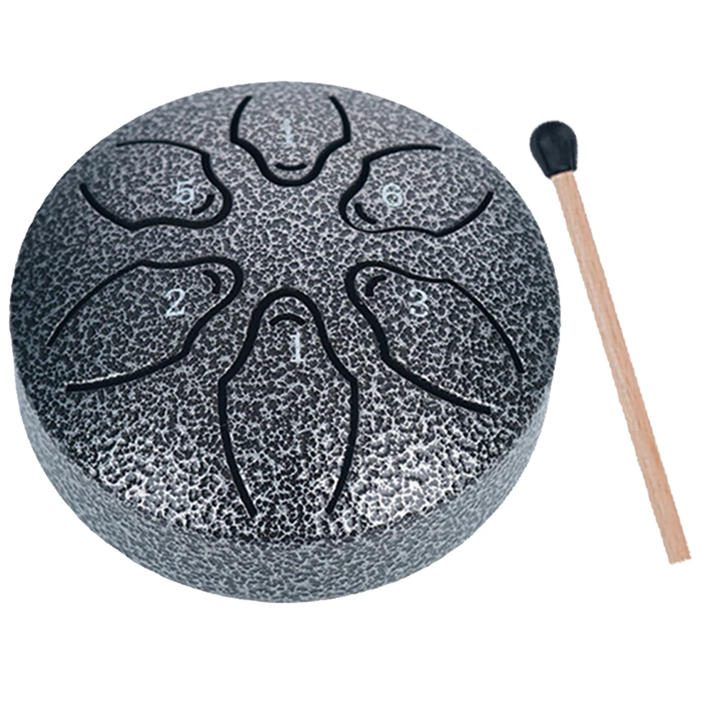 3 Inches 6 Notes Rain Drum for Outside Mini Handpan Drum Percussion Musical Instruments for Yoga Unique Gift - view 4