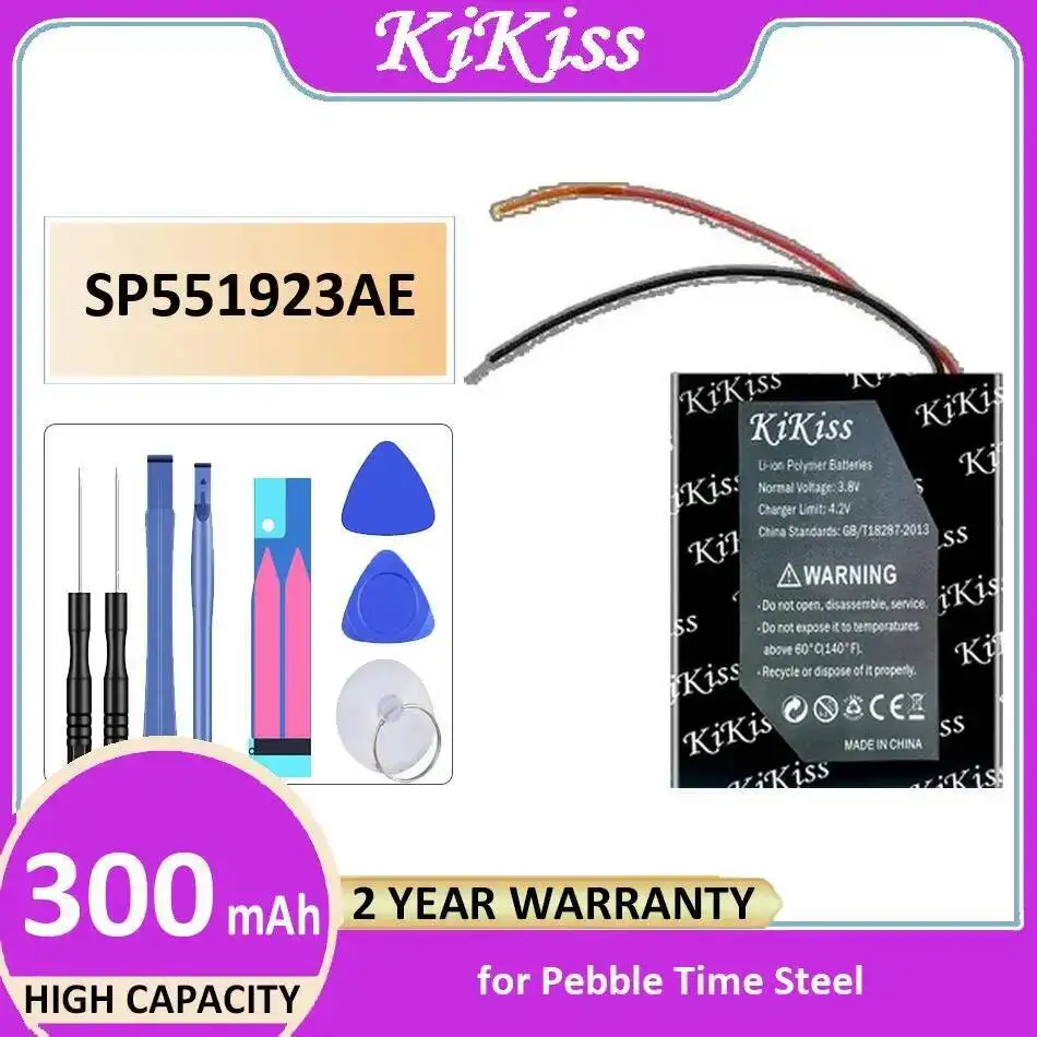 

Хорошая низкотемпературная производительность, 300 мАч, прочная батарея для умных часов Pebble Time Steel SP551923AE