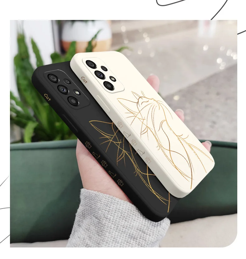 Stolze Katze Fall für Samsung Galaxy A56 A36 A26 A17 A16 A07 A06 A73 A53 A33 A23 A13 A72 A52 A32 A22 A12 A71 A51 A31 A21S 5G Abdeckung – Detail 5