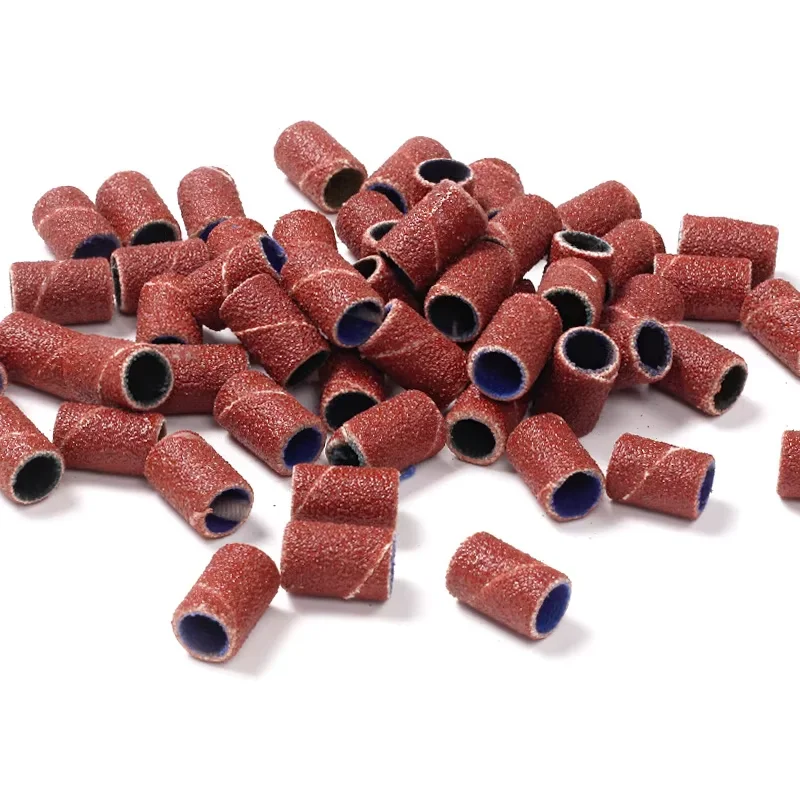 LINMANDA プロフェッショナルサンディングバンド ネイルドリル用 ネイルマニキュアサンディングバンド グリットファイル Efile ネイルドリルビット用 マンドレル付き