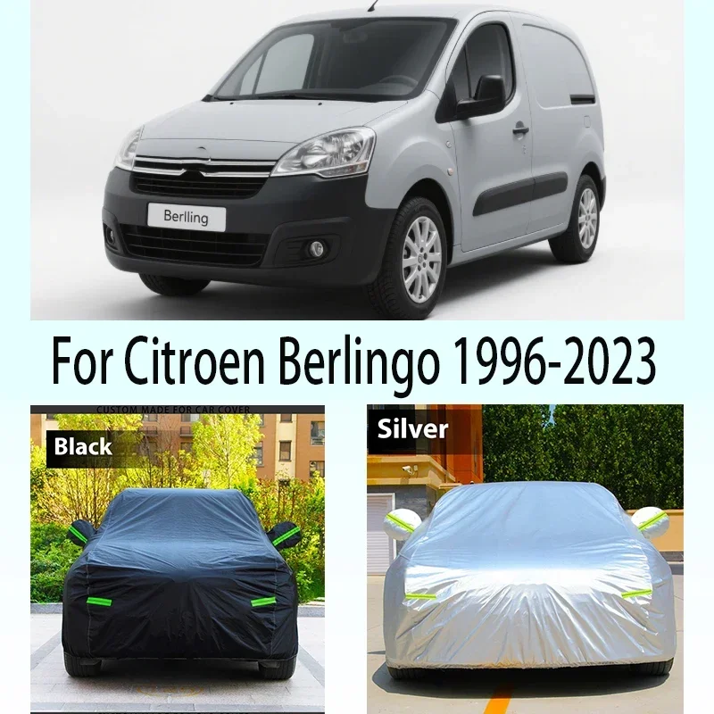 

For Citroen Berlingo 1996-2023 Full Car Cover Outdoor Auto Sun Shade Anti-UV Snow Rain Protection Waterproof Cover Dustproof