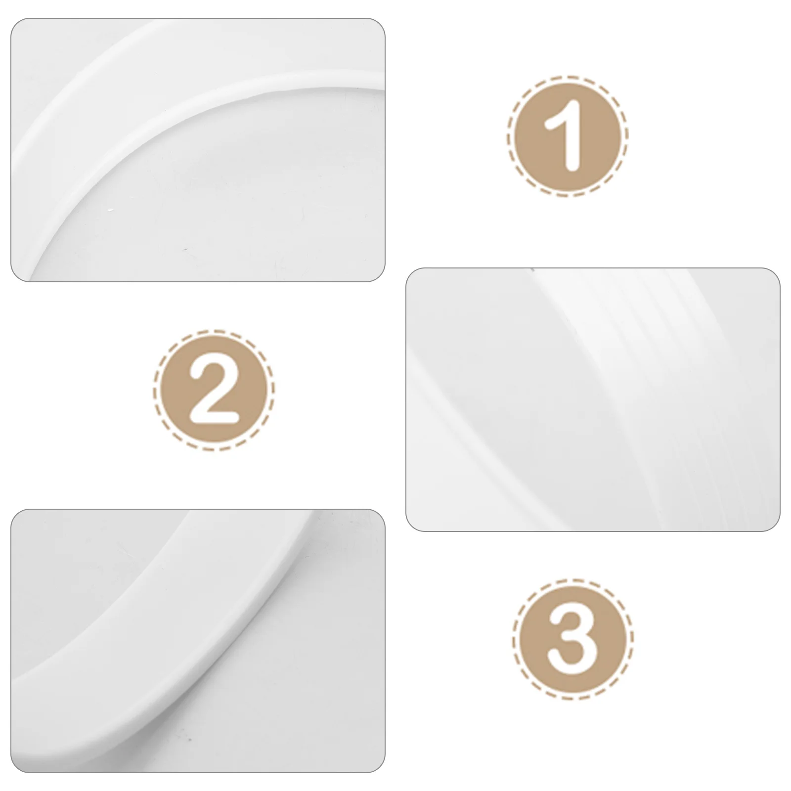 

3pcs Golf Hole Cups Ring Plastic Thickened Putting Training Aid Home Office Sports Equipment Accessories Practice Golfs