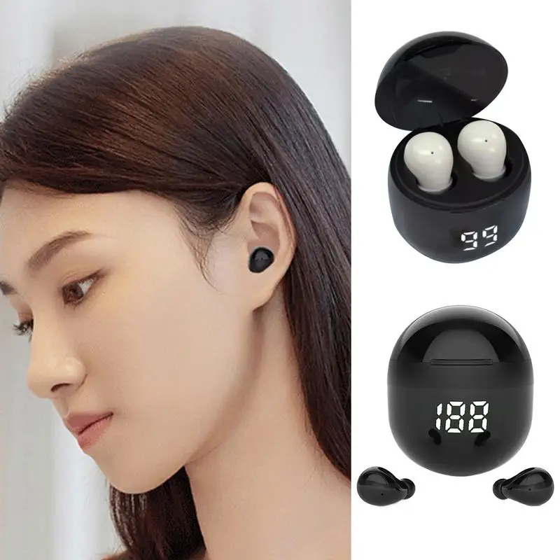 سماعات أذن لاسلكية للنوم تعمل على إلغاء الضوضاء، سماعات رأس لاسلكية خفيفة للغاية، تحكم ذكي باللمس، غير مرئية ومريحة