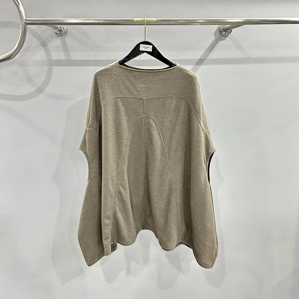 High Street Rick T-shirts For Men Sleeveless T-shirt Higher Quality Owens Tank Top Patchwork Loose Sport RO Overisized T-Shirt