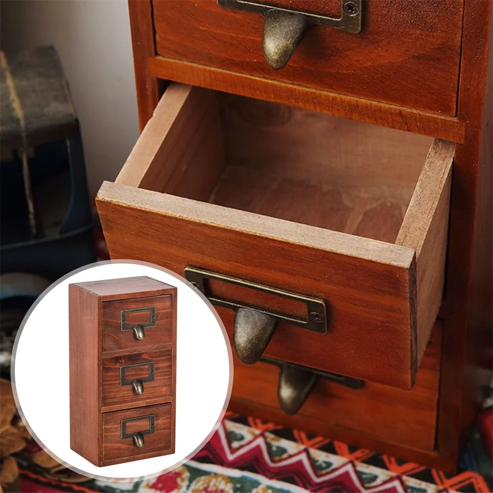 

Drawer Storage Box Desk Organizer Work Dresser Mini Vanity Cabinet for Cupboard Counter