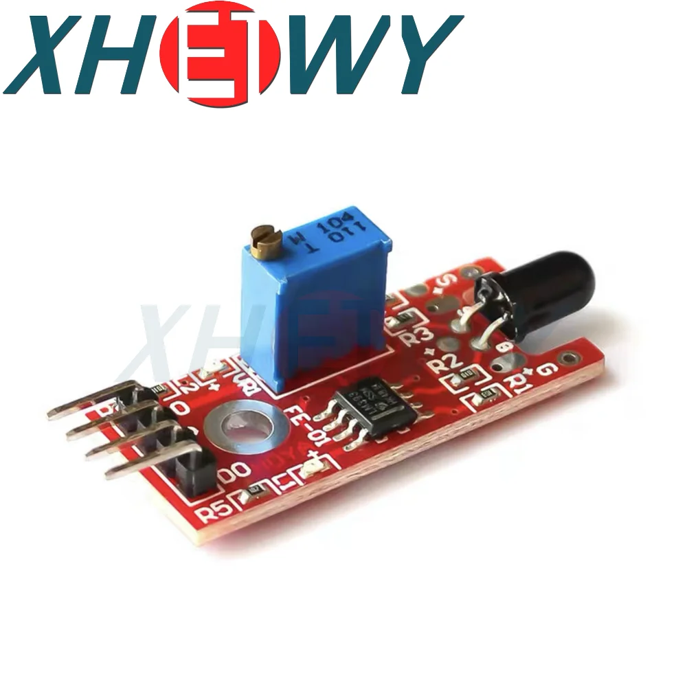 5/10PCS Red board flame sensor module KY-026 intelligent car fire source detection module