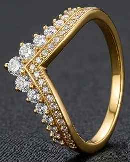 Hot Sale Sun Moon Butterfly Rose Colorful Zircon Adjustable Ring Set Wedding Party Promise Fine Jewelry Gift For Women Girls - view 2