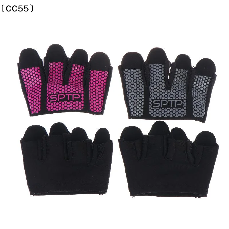 1Pair Gym Fitness Half Finger Gloves Men Women For Workout Glove Power Weight Lifting Bodybuilding Hand Protector〔CC55〕