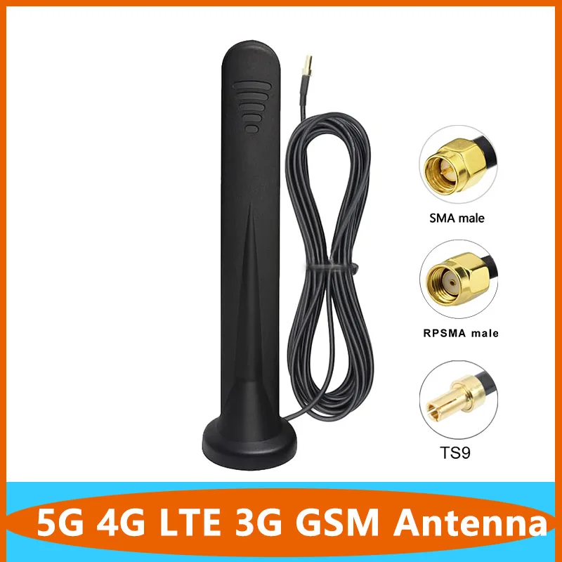 

TS9 SMA 5G 4G LTE 3G GSM Router Antenna 600~6000Mhz Omni WiFi CPE Pro External Wireless Aerial With Magnetic Base